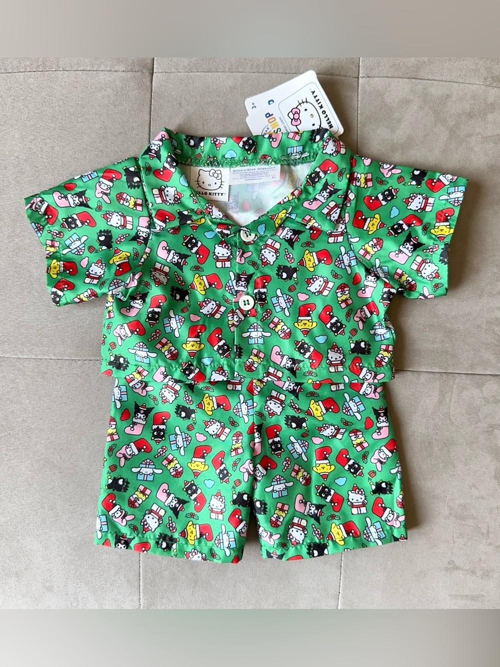 Build a Bear Hello Kitty And Friends Christmas Pajama Set